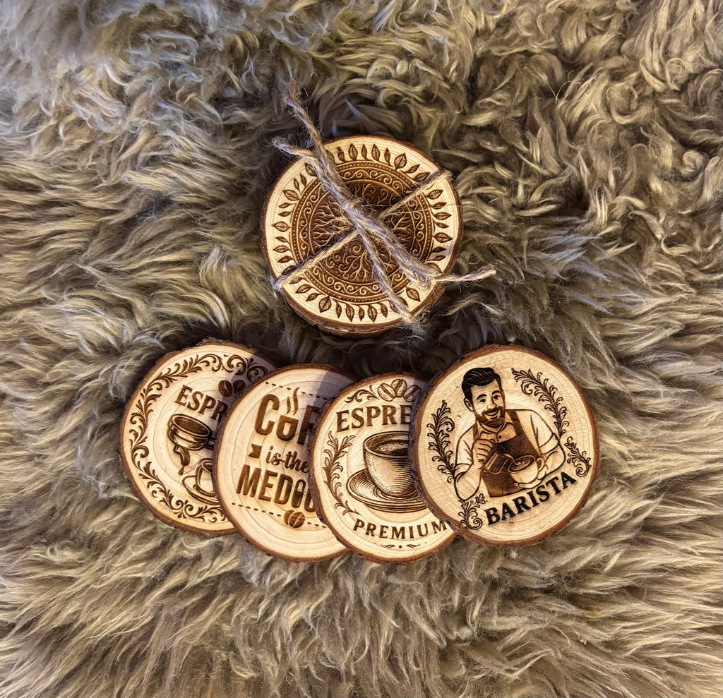 Untersetzer im 4er-Set Holz